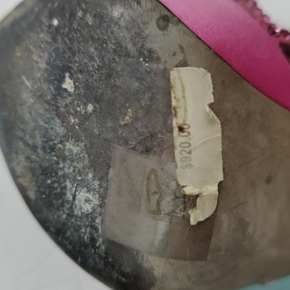 Pink Rhinestone Platform Heels - Picture 8 of 14